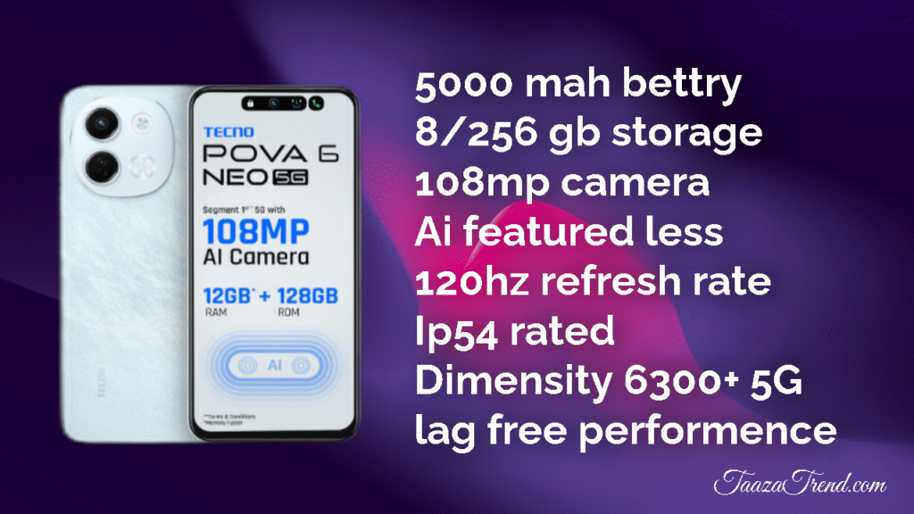 Techno pova 6 neo mobile phone